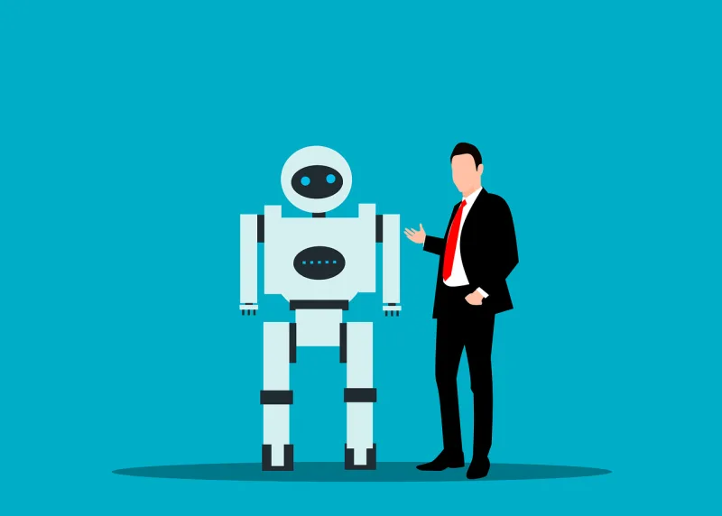 Artificial Intelligence Robot Stickdatei – Kinder