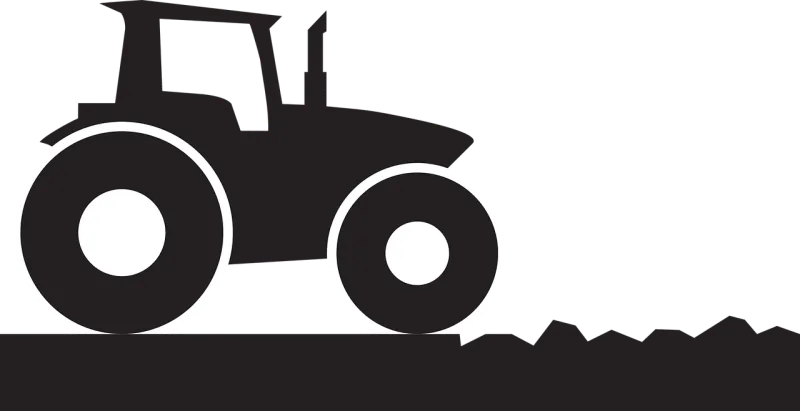 Tractor Slow down Rough ground Stickdatei – Fahrzeuge