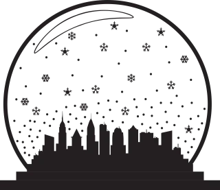 Snow globe Christmas Holiday Stickdatei