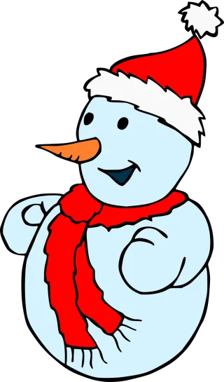 Snowman Christmas Snow Stickdatei
