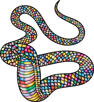 King cobra Snake Animal Stickdatei – Kinder