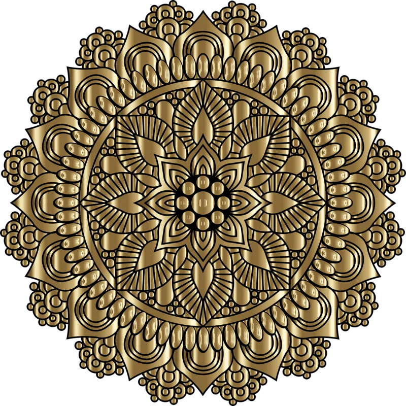 Mandala Flourish Floral Stickdatei – Blumen