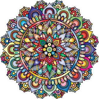 Mandala Flourish Floral Stickdatei