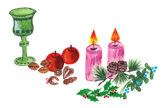 New year Christmas Candle Stickdatei