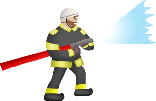 Firefighter Fire fighters Man Stickdatei