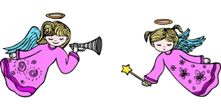 Angel Christmas Wings Stickdatei