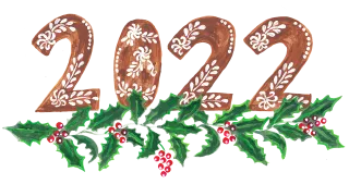 New year Year 2022 New year's eve Stickdatei – Weihnachten