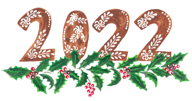 New year Year 2022 New year's eve Stickdatei – Weihnachten
