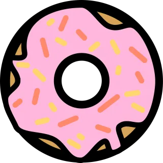 Donut Food Snack Stickdatei