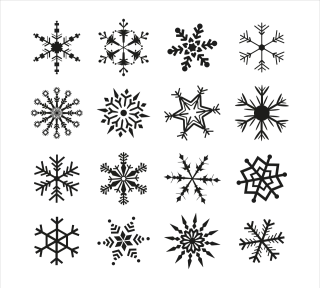 Snowflake Christmas Pattern Stickdatei