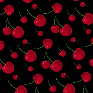 Cherries Berries Fruit Stickdatei