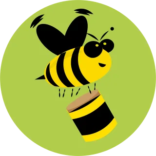 Insect Bee Honey Stickdatei