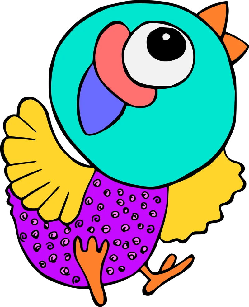 Bird Chicken Poultry Stickdatei – Tiere