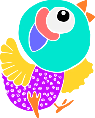 Bird Poultry Pup Stickdatei