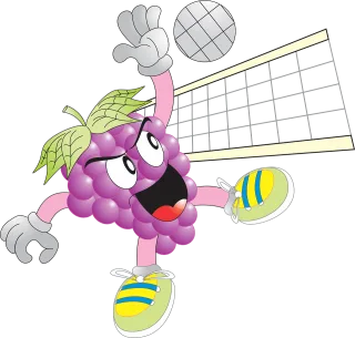 Grape Ball Volleyball Stickdatei