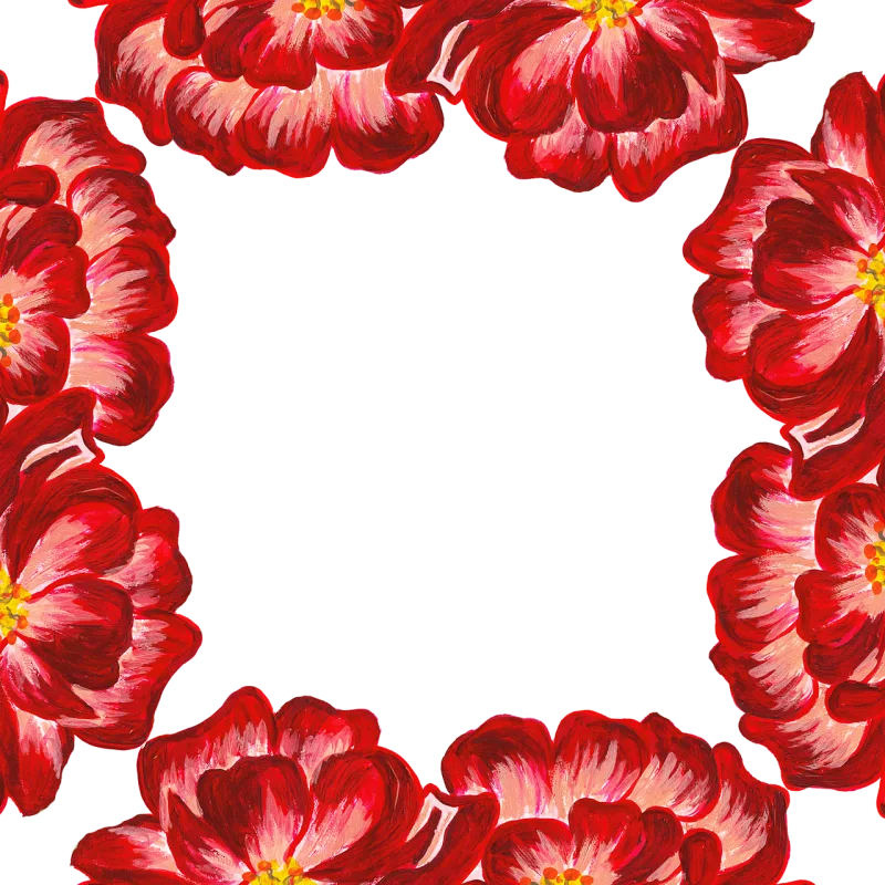 Roses Peony Watercolor Stickdatei – Blumen