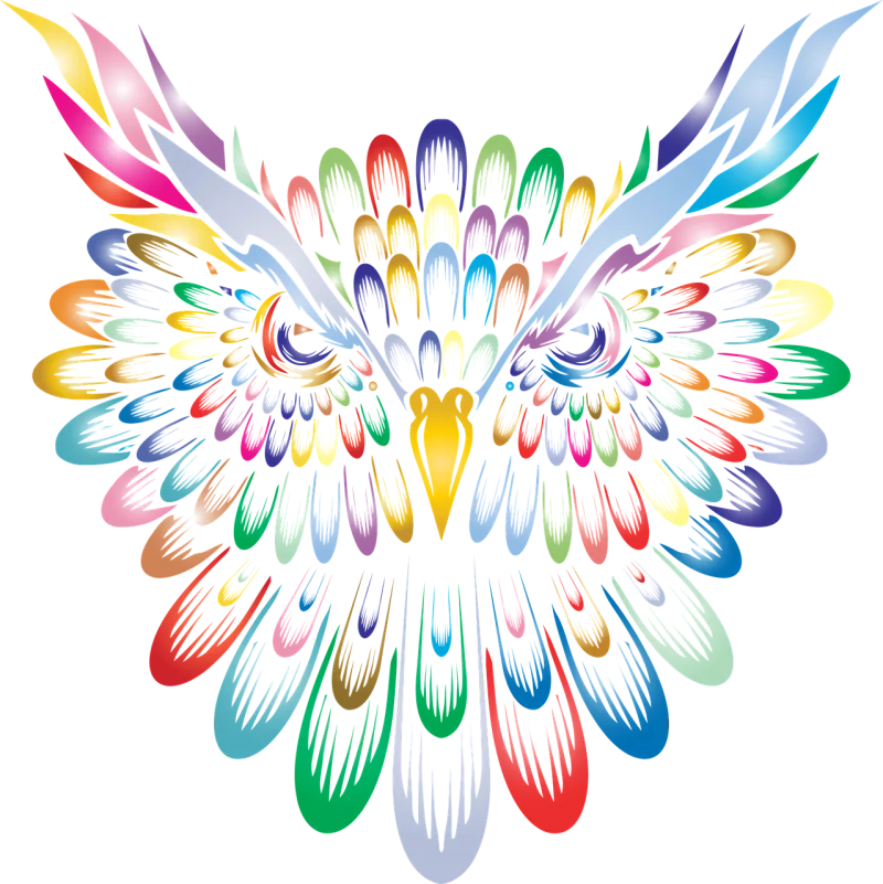 Bird Owl Art Stickdatei – Tiere