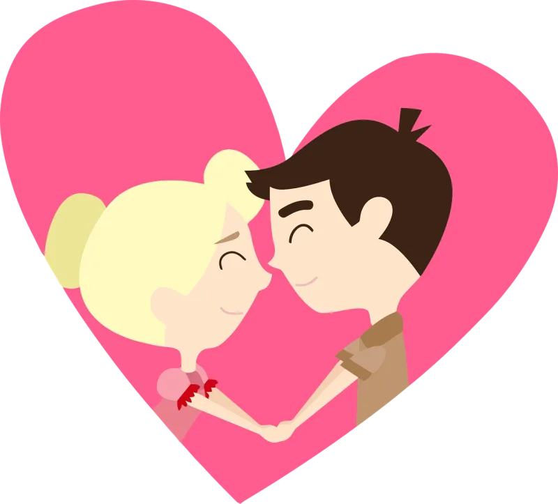 Couple Love Heart Stickdatei – Herzen & Liebe