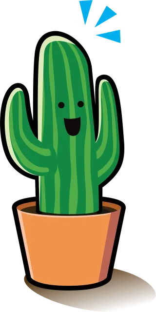 Plant Cactus Happy Stickdatei