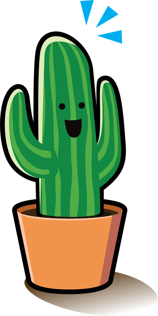 Plant Cactus Happy Stickdatei – Natur
