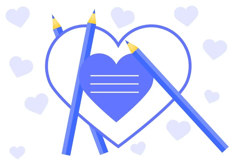 Greeting card Heart Background Stickdatei – Herzen & Liebe