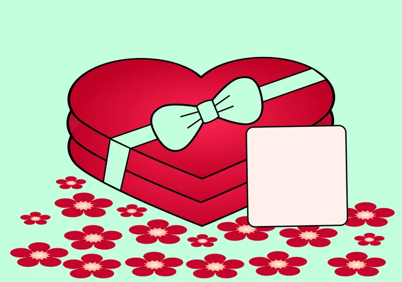 Valentine's day card Gift Present Stickdatei – Weihnachten
