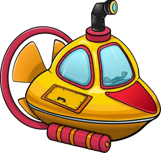 Bathyscaphe Underwater Jet ski Stickdatei