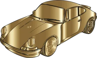 Porsche Car Vehicle Stickdatei – Fahrzeuge