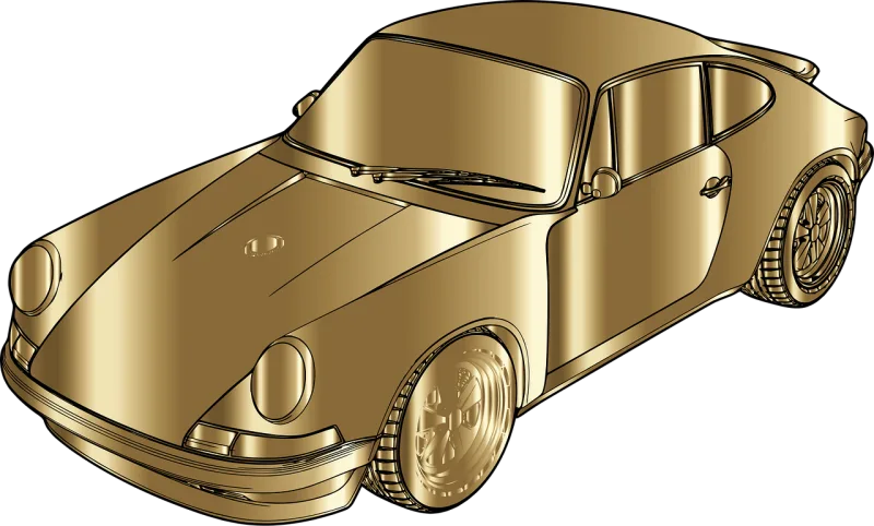Porsche Car Vehicle Stickdatei – Fahrzeuge