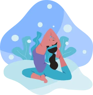 Yoga Meditation Fitness Stickdatei