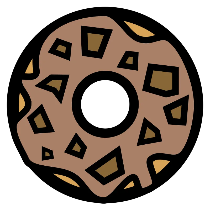 Snack Donut Sweet Stickdatei – Essen & Trinken
