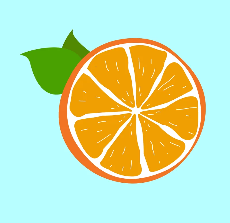 Orange Fruit Orange slice Stickdatei – Essen & Trinken