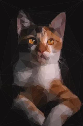 Cat Mosaic Pet Stickdatei