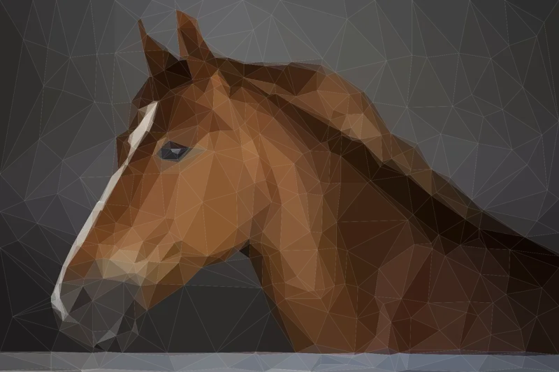 Horse Brown horse Animal Stickdatei – Tiere
