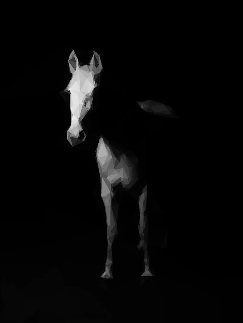 Horse Nature Pixel art Stickdatei – Tiere