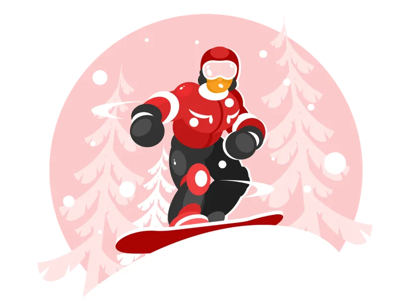 Ski Winter Adventure Stickdatei – Sport