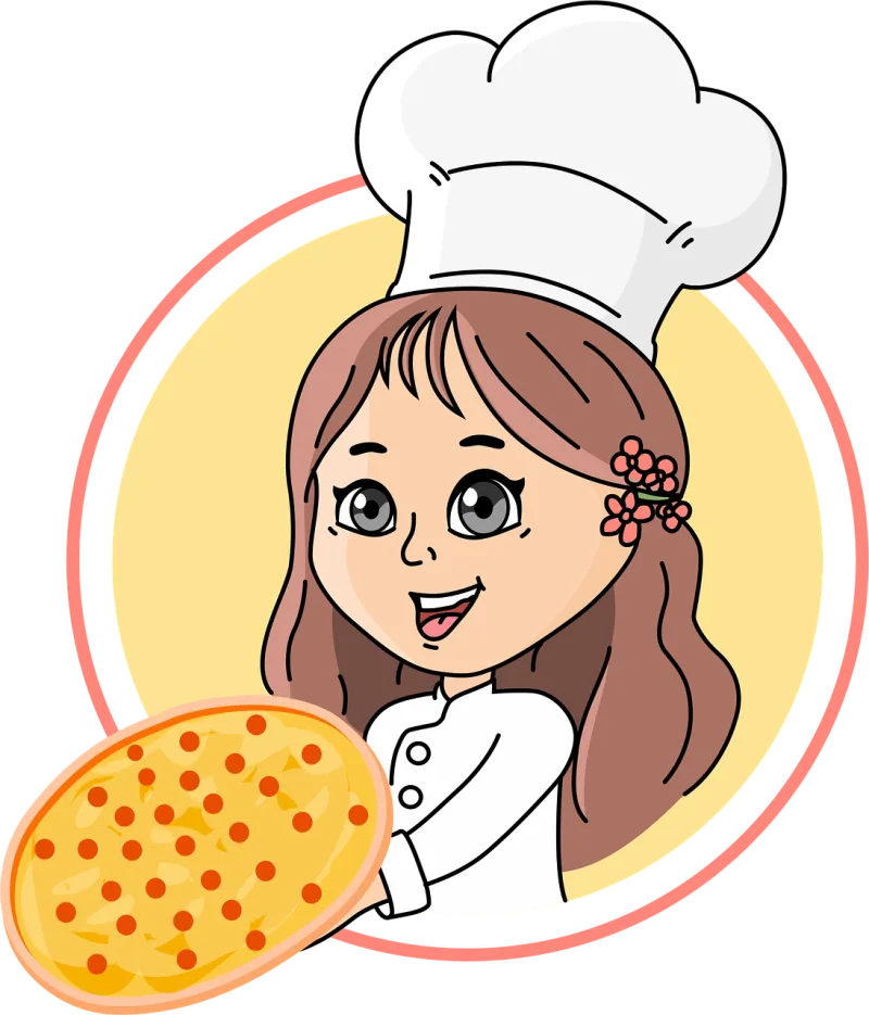 Girl Chef Cooking Stickdatei – Essen & Trinken