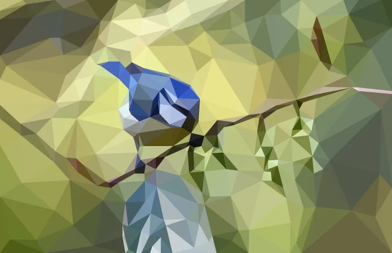 Blue bird Bird Pixel art Stickdatei – Tiere