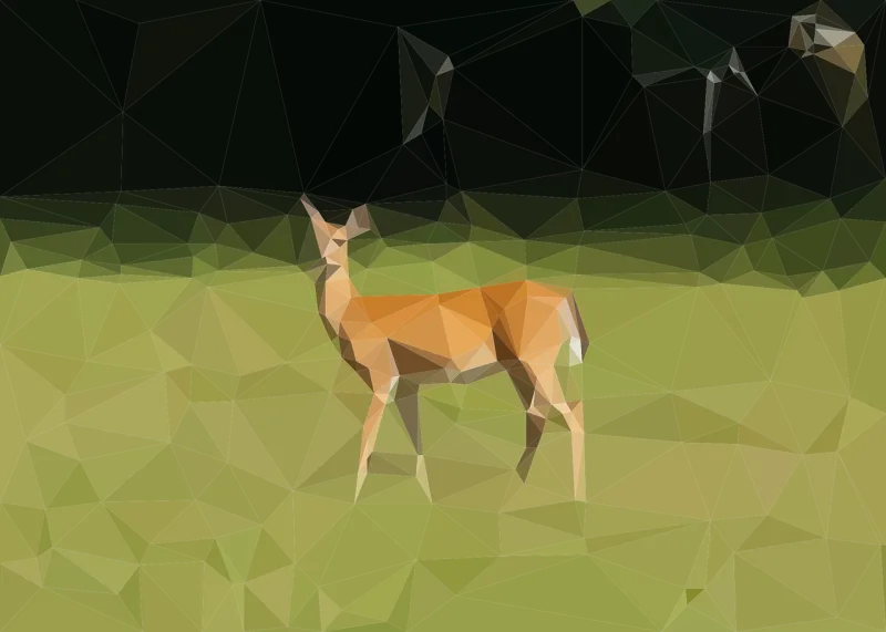 Deer Glade Pixel art Stickdatei – Tiere