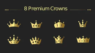 Crown Symbol Premium Stickdatei