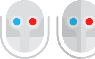 Robot Mic Icon Stickdatei