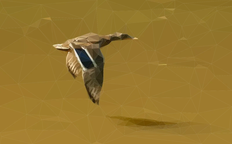 Flying bird Mallard Pixel art Stickdatei – Tiere