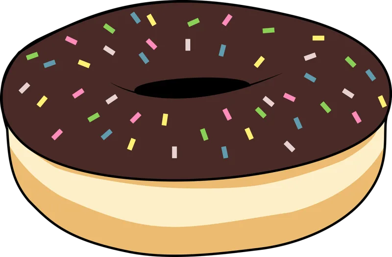 Donut Doughnut Glazed donut Stickdatei – Essen & Trinken