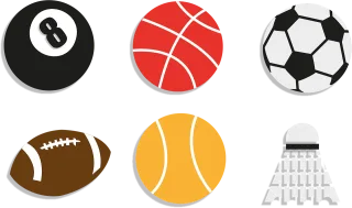 Balls Sports Clipart Stickdatei