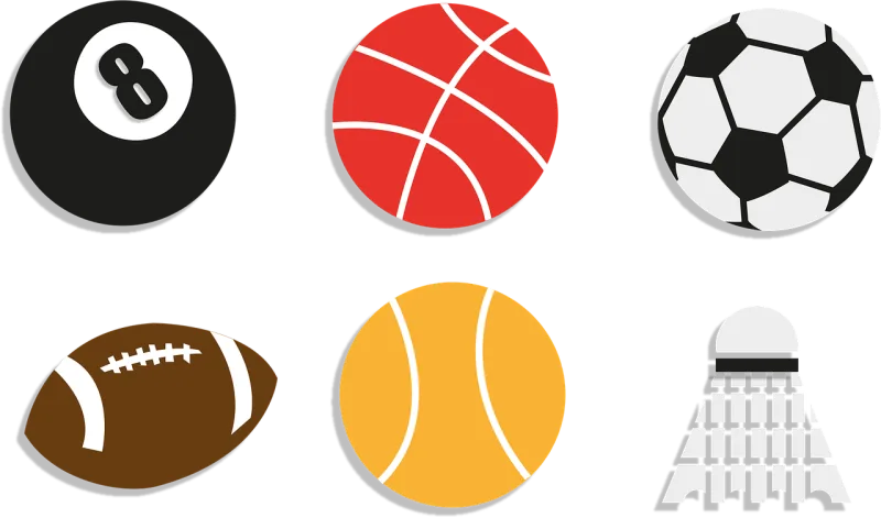 Balls Sports Clipart Stickdatei – Sport