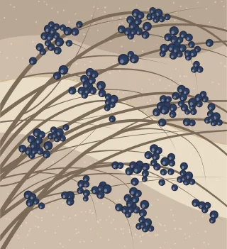 Bush Plant Berry Stickdatei