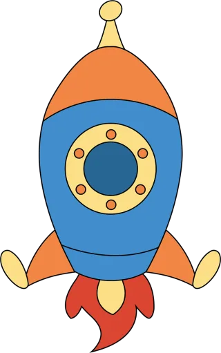Rocket Spaceship Clip art Stickdatei