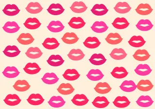 Background Kisses Sweetie Stickdatei