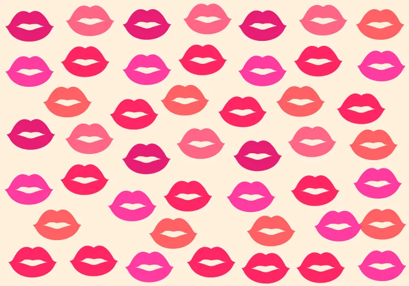 Background Kisses Sweetie Stickdatei – Herzen & Liebe