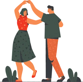 Couple Romance Dancing Stickdatei